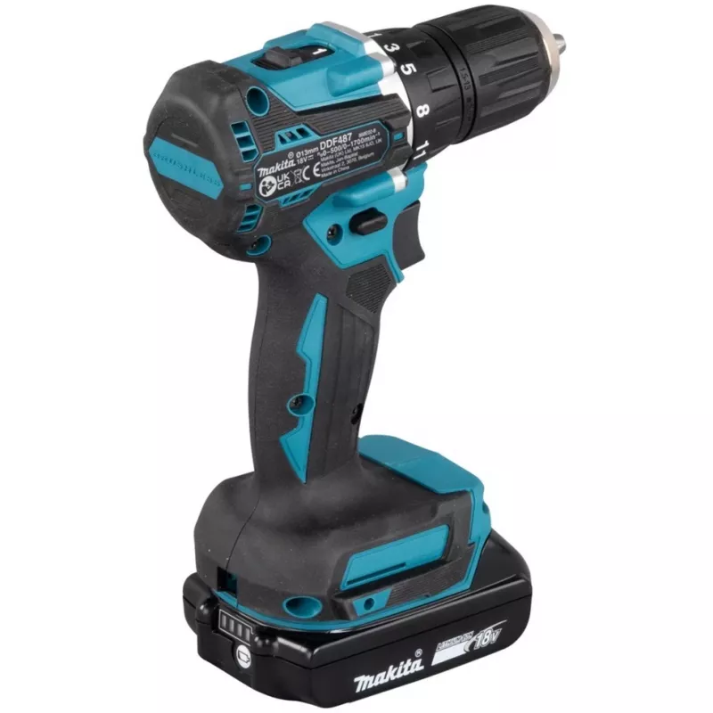 Makita DDF487RAJ wkrętarka/klucz udarowy 1700 obr./min Czarny, Zielony