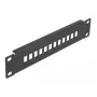 Patch panel światłowodowy DeLOCK 10 cali 12 portów SC Simplex LC Duplex 1U czarny