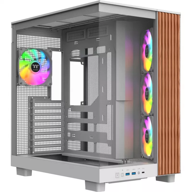Obudowa PC Thermaltake View 380 XL WS ARGB Snow biały — Midi Tower, obsługa ATX, z oknem