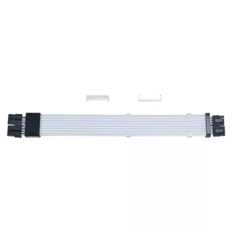 Kabel RGB PCIe Lian Li Strimer Wireless, złącza 2x 8-pin, 0,34 m, czarny/przezroczysty, silikon/TPE