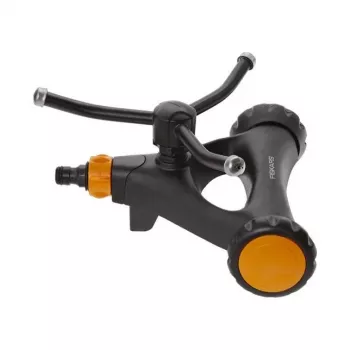 Zraszacz wodny Fiskars 1023657 Metalowy czarny, pomarańczowy