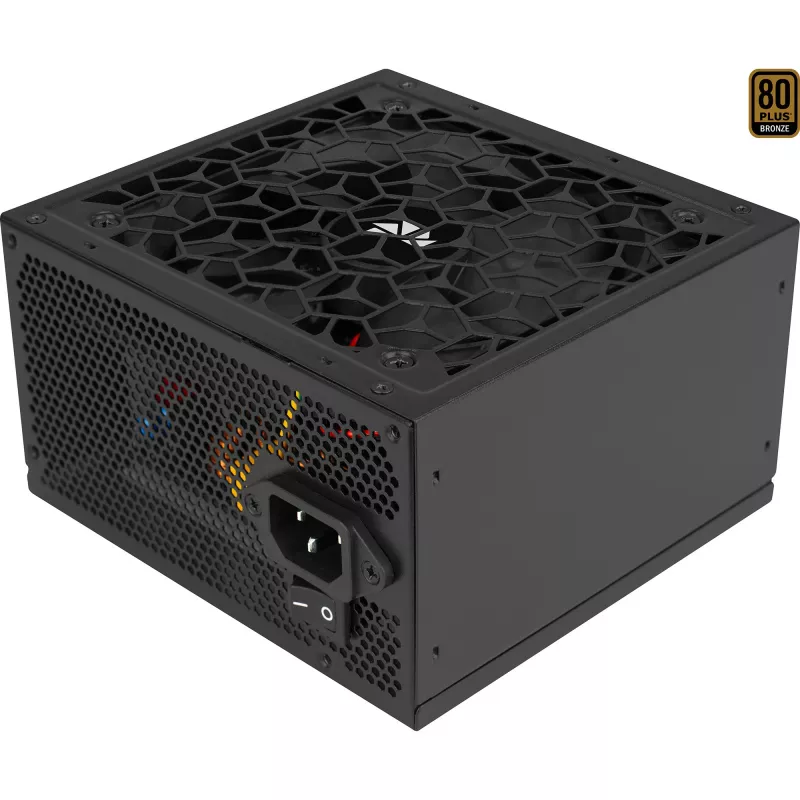 Zasilacz AEROCOOL AERO BRONZE 650W APFC (V.2 2025) — Zasilacz ATX 650W z aktywnym PFC