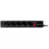 Listwa przeciwprzepięciowa TRACER PowerGear Tracer 47138 5 m czarna listwa zasilająca z kablem 5 m