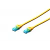 Kabel krosowy Digitus CAT 5e U/UTP DK-1512-050/Y 5m Żółty