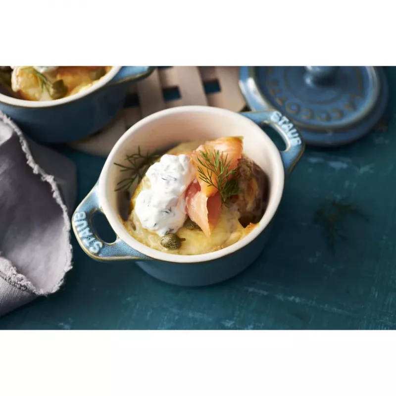 Staub Mini Cocotte Round, 4 szt. - 200ml, Antique Turquoise