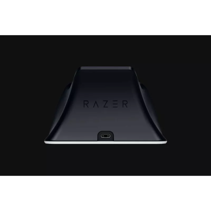 Stacja ładująca Razer RC21-01900100-R3U1 do kontrolerów PlayStation 5 — biała, ładuje jeden kontroler, zawiera kabel USB-C do USB-A