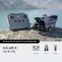 Quadcopter DJI Air 3s RC-N3 — aparat 50 MP, 4K 3840×2160, 4 wirniki, maks. 27 m/s, zasięg 32 000 m, bateria 4276 mAh, szary