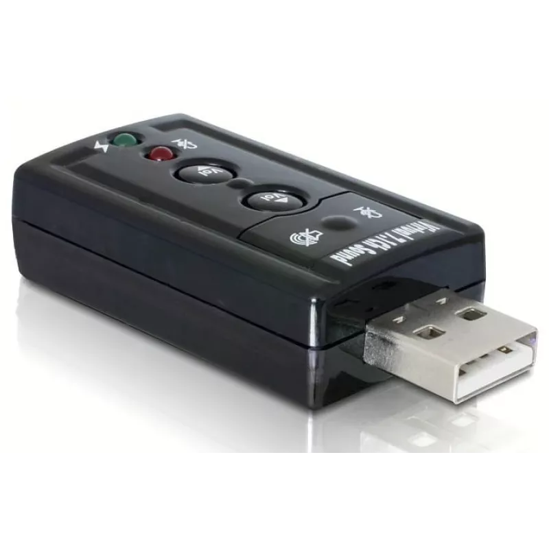 DeLOCK USB Sound Adapter 7.1 - Karta dźwiękowa - Stereo - USB (61645)