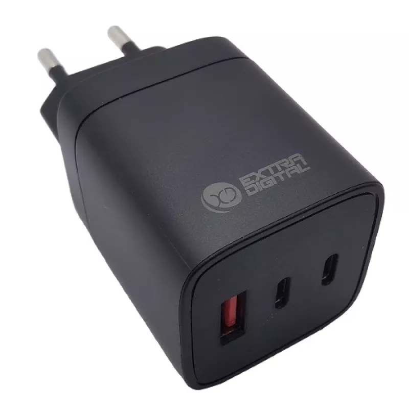 Ładowarka EXTRA DIGITAL GaN 2x USB Type-C, USB Type-A: 65W, PPS