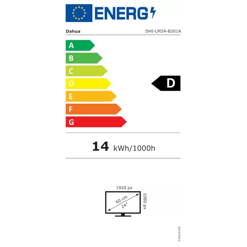 Monitor komputerowy Dahua Technology LM24-B201A 60,5 cm (23,8 cala) 1920 x 1080 pikseli Full HD LED Czarny