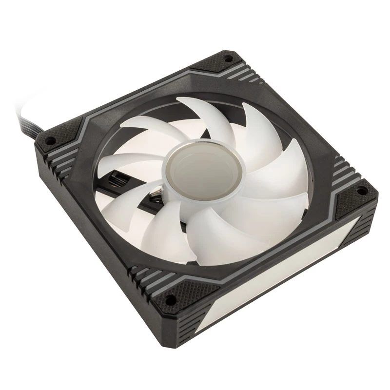 Wentylator Kolink Umbra X ARGB PWM 120 mm — 1 600 obr./min, 24 dB, czarny
