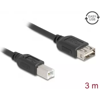 Kabel USB DELOCK 81532 — USB 2.0, USB A na USB B, 3 m, czarny