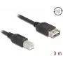 Kabel USB DELOCK 81532 — USB 2.0, USB A na USB B, 3 m, czarny