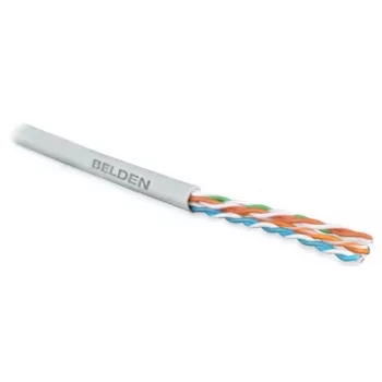 Kabel teleinformatyczny, instalacyjny, U/UTP kat.5e 4x2xAWG24/1, drut, miedź, PVC, 305m, szary