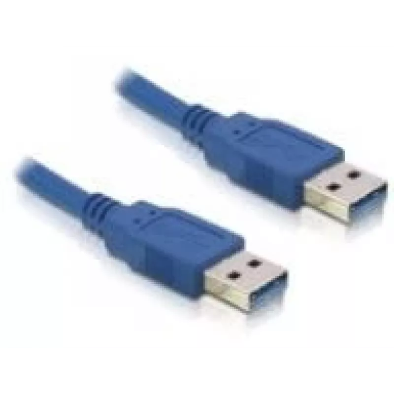Kabel USB DeLOCK USB 3.0-A męski/męski 2m Niebieski