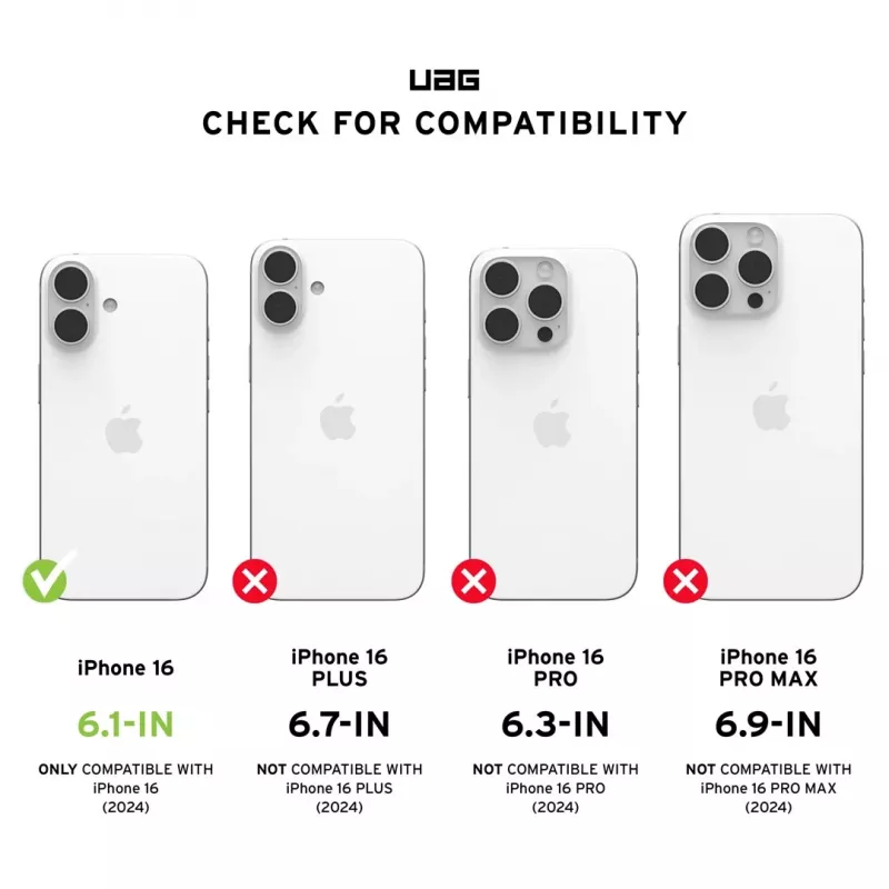 Etui na telefon komórkowy Urban Armor Gear Civilian 15,5 cm (6.1) Cover czarny