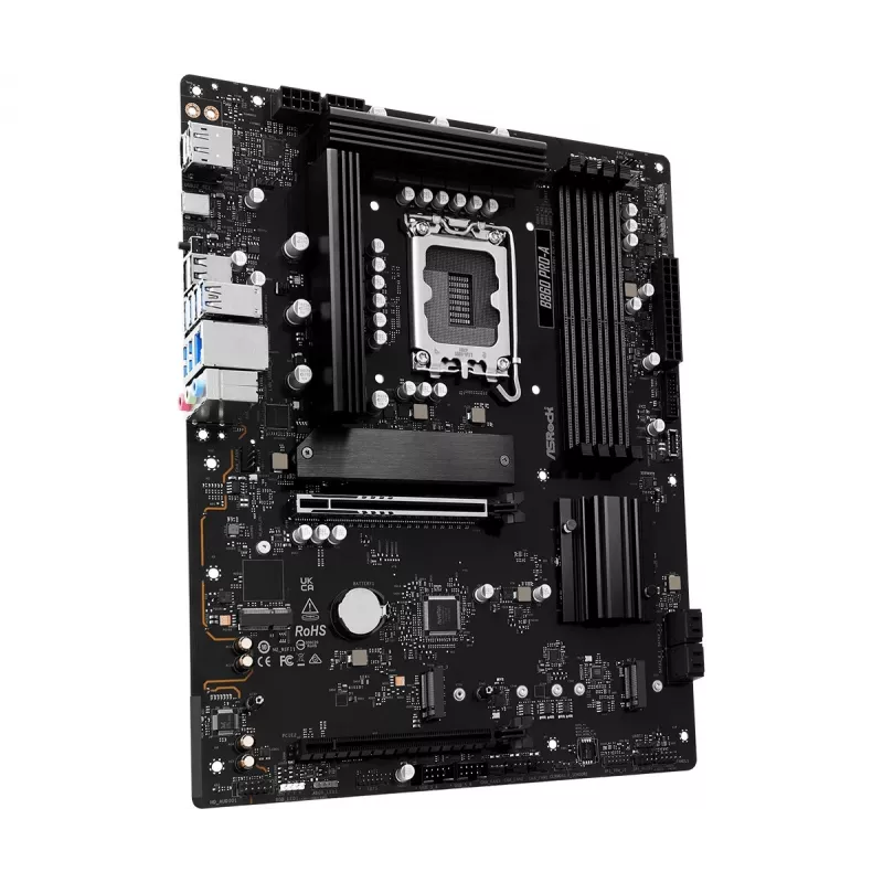 Płyta główna ASRock B860 Pro-A — Intel B860 ATX, LGA 1851, DDR5, 4x DIMM, 256GB, 2.5Gb LAN, 1x M.2, 4x SATA III