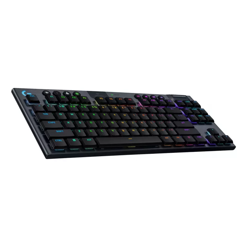 Logitech G G915 X - Klawiatura - LIGHTSPEED - TKL - Podświetlenie - Bezprzewodowa - Bluetooth 5.0, 2,4 GHz, USB - QWERTY - Nordycka (duński/fiński/norweski/szwedzki)