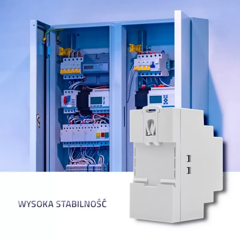 zasilacz na szynę DIN QOLTEC 24 V 2,5 A 60 W szary