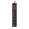 Listwa przeciwprzepięciowa NATEC NSP-1713 czarna 5 gniazd AC 1,5 m