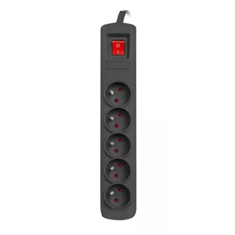 Listwa przeciwprzepięciowa NATEC NSP-1713 czarna 5 gniazd AC 1,5 m