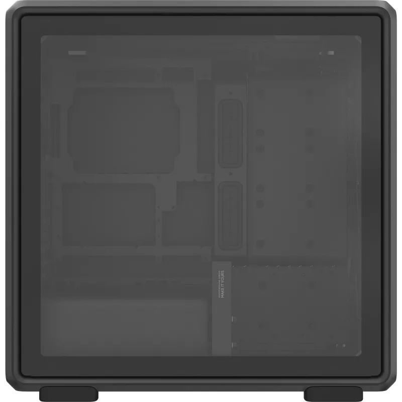 PC Midi Tower Cooler Master MasterFrame 600 Mesh — Czarny, obsługa ATX/EATX, 2 wentylatory 200 mm z przodu, obsługa wentylatorów z przodu i z boku, 2 zatoki 3,5 cala + 3 zatoki 2,5 cala