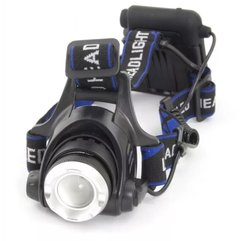 Latarka czołowa ESPERANZA EOT005 — LED Cree T6, 3W, 600 lm, AA x2, obudowa aluminiowa, wodoodporna, wstrząsoodporna, regulowany pasek na głowę