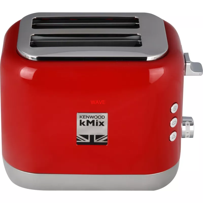 Toster Kenwood TCX751RD 2-kromkowy 900 W, obudowa metalowa, czerwony, 160×272×257 mm