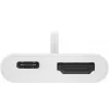 Goobay USB-C™ Multiport Adapter HDMI, Biały, 0,145 m - rozszerza urządzenie USB-C™ o złącze HDMI™ (62110)