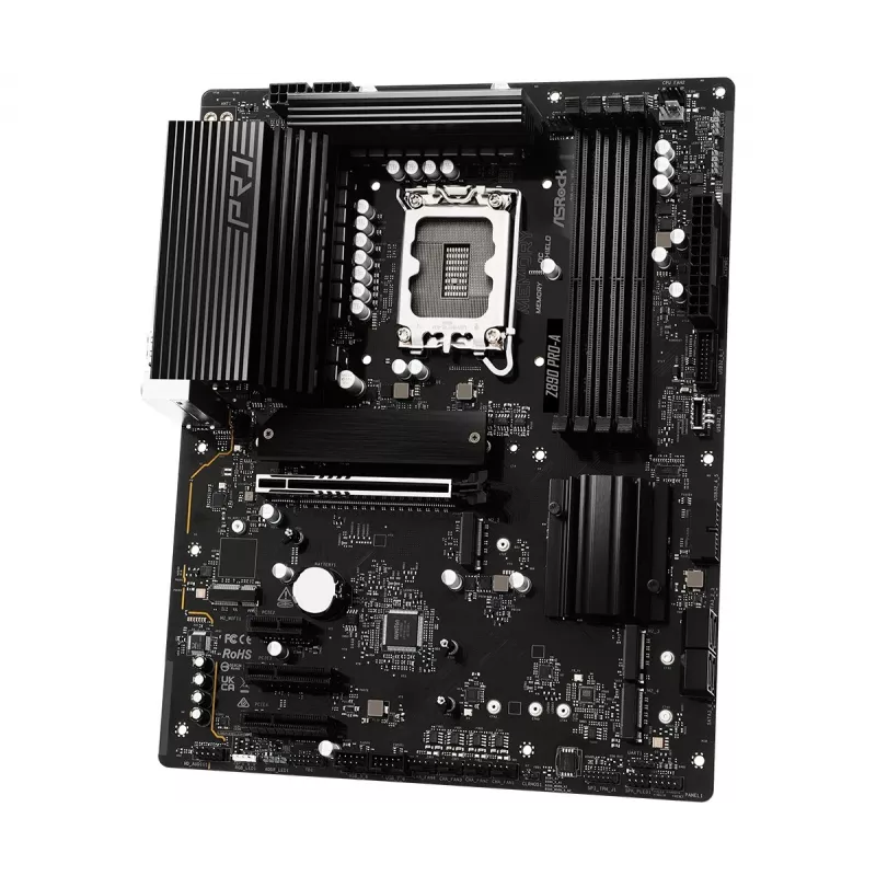 Płyta główna ASRock Z890 Pro-A ATX — chipset Intel Z890, LGA 1851, DDR5, 4x DIMM, 256 GB, 2.5Gb LAN, PCIe Gen5