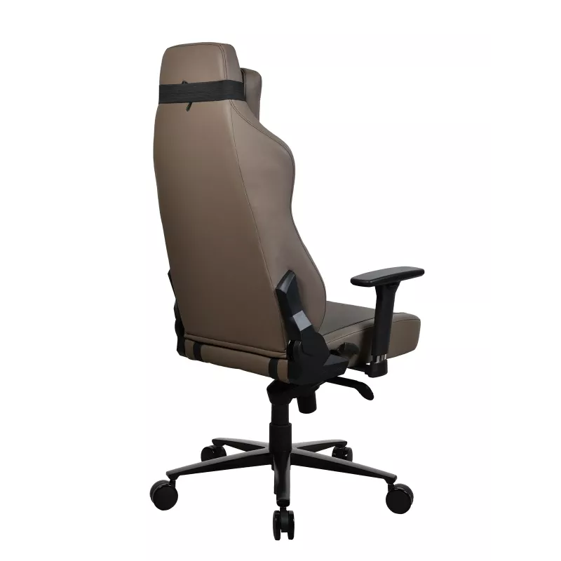 Fotel gamingowy Arozzi Vernazza SoftPU Brązowy — ergonomiczny design, tapicerka SoftPU