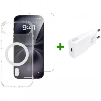 etui 4smarts Border Transparent biały do iPhone 17 Air