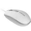 Mysz CANYON M-10 przewodowa biało-szara