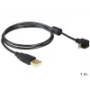 Kabel USB DeLOCK USB2.0 1m Micro-USB B czarny