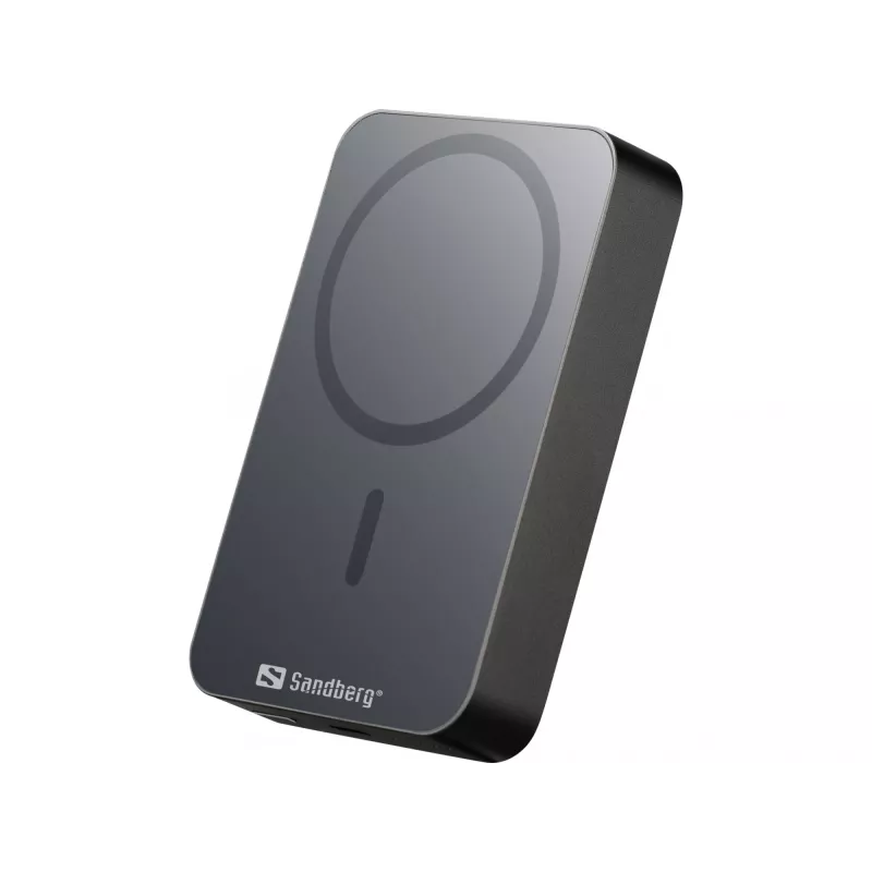 Ładowarka przenośna Sandberg Mag Wireless Powerbank 10000 ALU, 10000 mAh