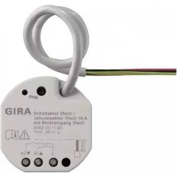 GIRA 506200 Siłownik przełącz./żaluzj. 2-k./1-k. 16 A podtynk. KNX Secure (506200)