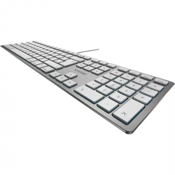 Klawiatura CHERRY KC 6000 cienki FOR MAC biurowa USB QWERTZ niemiecka srebrna