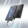 Powerbank Extralink EPB-098B 10000 mAh, LiPo, 2× USB-A + 1× USB-C, czarny