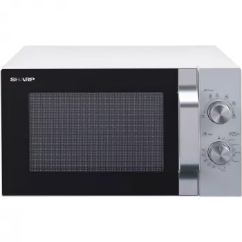 Sharp R204WA kuchenka mikrofalowa Srebrny, Biały Kuchenka mikrofalowa solo Blat 20 L 800 W