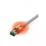 Kabel krosowy EasyLan DualBoot LED kat.6A (ISO/IEC), S/FTP, szary, 5,0 m, z identyfikacją LED
