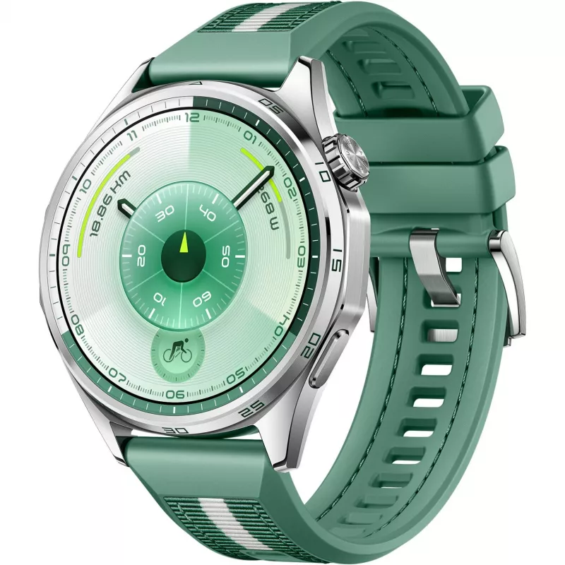 Huawei WATCH GT6 3,73 cm (1,47 cala) AMOLED 46 mm Cyfrowy 466 x 466 pikseli Dotykowy Stal nierdzewna GPS (satelitarny)