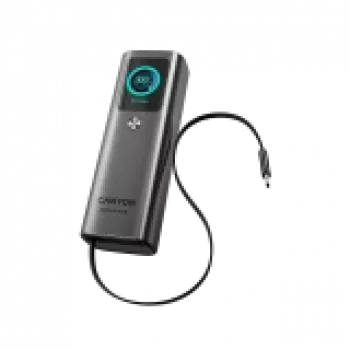 CANYON Powerbank z wbudowanym kablem OnPower 265 20000mAh 165W Aluminium Ciemnoszary