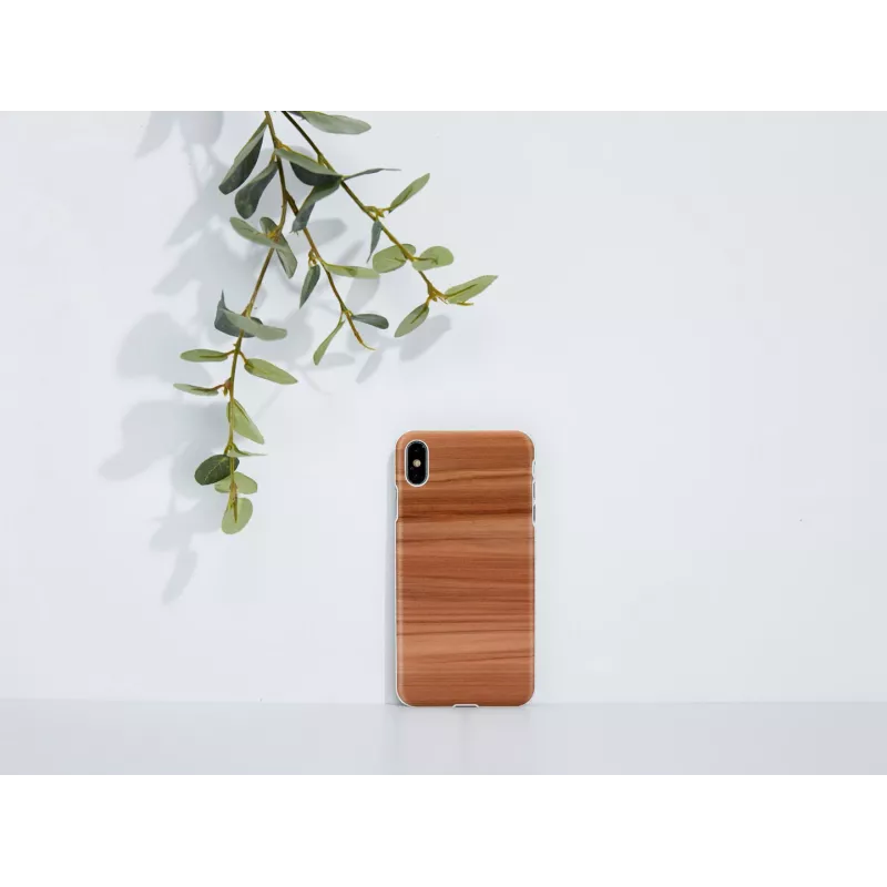 Etui na smartfona man and wood do iPhone XS Max — Cappuccino biały