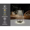 Lampa akumulatorowa Beper P207ILI102 w wykończeniu Corten, przenośna lampa zasilana bateriami