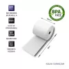 Rolka termiczna Qoltec 51892 80 x 80 | 55g/m2 | 10 szt. | Bez BPA