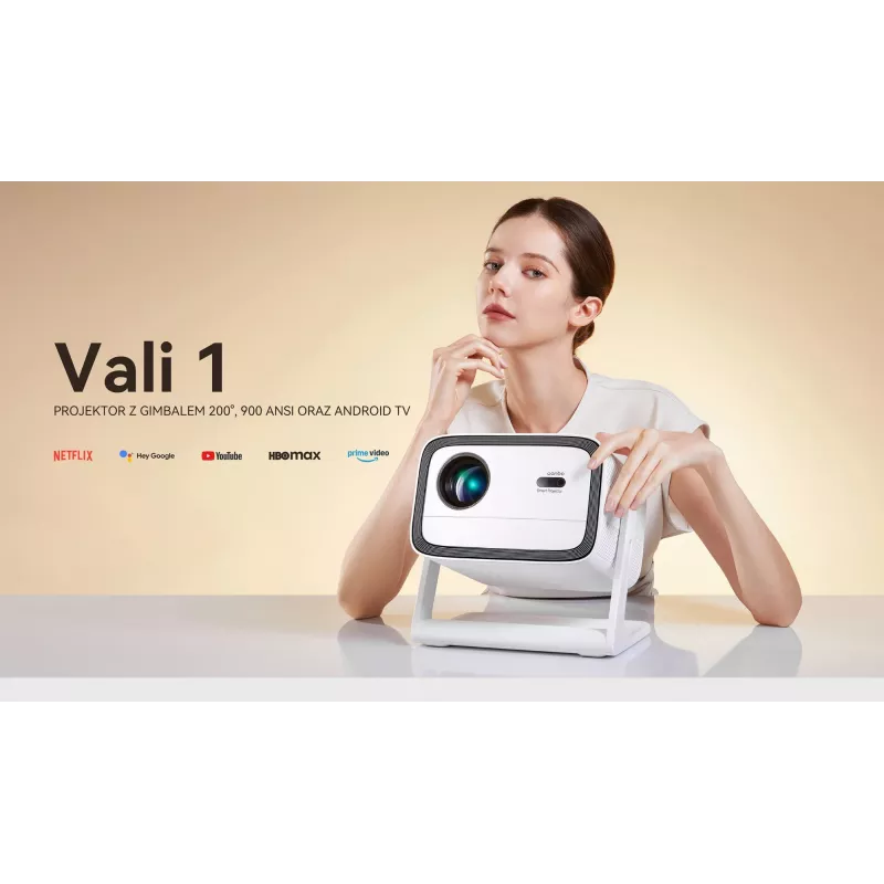 Projektor WANBO Vali 1 Full HD 900 ANSI lumen przenośne kino domowe