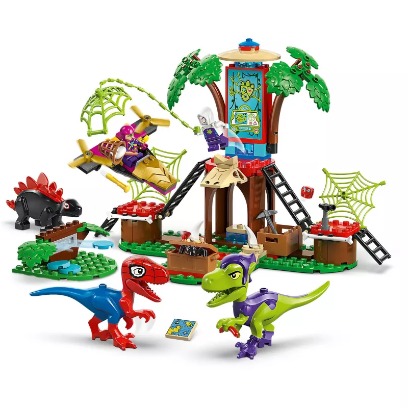 LEGO MARVEL 11200 Bitwa Spideya i Gobby'ego z Raptorami w Kwaterze Głównej Domku na Drzewie