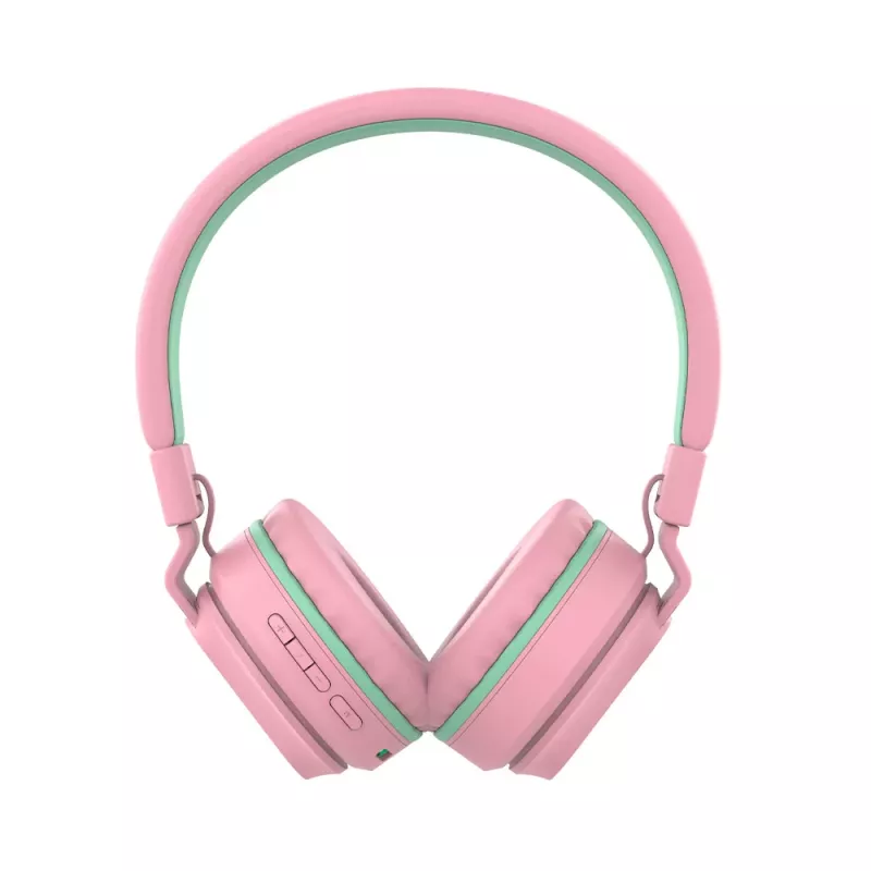 Słuchawki Tellur Buddy Bluetooth nauszne różowe