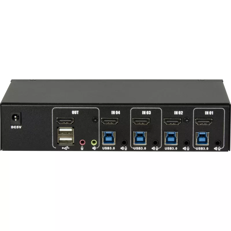 Przełącznik KVM Inter-Tech IPC AS-41HUS 4 porty USB