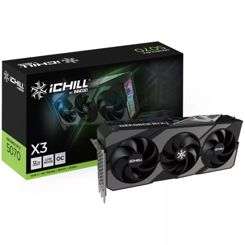 Karta graficzna Inno3D GeForce RTX 5070 Ti 16 GB GDDR7, PCIe 5.0, 256-bit, 334 mm, 3xDP/1xHDMI